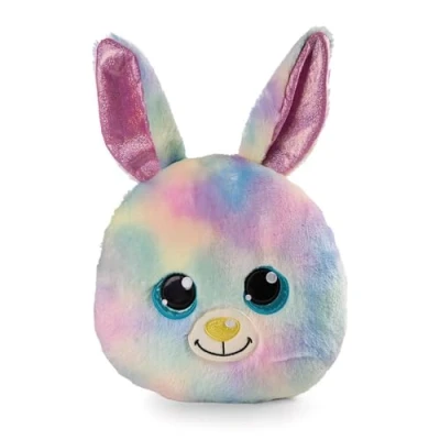 Immagine di NICI cuscino di peluche GLUBSCHIS coniglio Rainbow Candy 32x32cm colorato Soffice per bambini, bambine, neonati e amanti dei Ideale a casa, all&#039;asilo o in viaggio