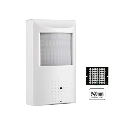 Immagine di Revotech HD 3MP PIR IP Camera, Telecamera Sicurezza Interna 3.7mm Lens 940nm LED invisibili IR visione notturna CCTV Cam P2P H.265/H.264 (IPIR bianco)