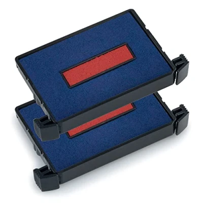 Immagine di Trodat Cuscinetto per timbri manuali 6/4750/2 78253 41 x 24 mm (L A) Rosso Blu 2 pz.