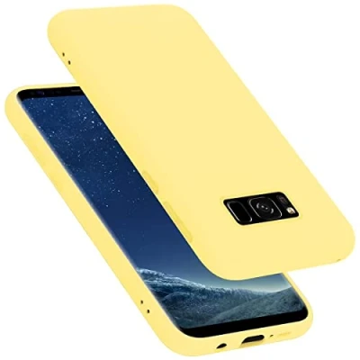 Immagine di Cadorabo Custodia compatibile con Samsung Galaxy S8 PLUS in LIQUID GIALLO Morbida Cover Protettiva Sottile di Silicone TPU Bordo Protezione Ultra Slim Case Antiurto Gel Back Bumper Guscio