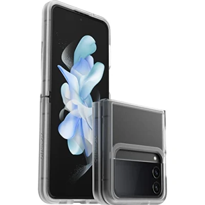 Immagine di Otterbox Cover per Samsung Galaxy Z Flip4Thin Flex, resistente a shock e cadute, i n 2 pezzi, testata 2x vs norme anti caduta MIL STD 810G, telefoni pieghevoli, Trasparente/Viola