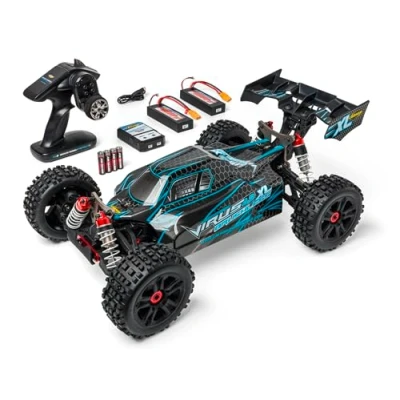 Immagine di Carson Modellsport Virus 4.2 XL Nero, Turchese 1:8 Automodello Elettrica Buggy 100% RtR 2,4 GHz incl. Batteria, caricatore e batterie telecomando