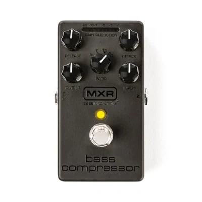 Immagine di MXR M87B BASS COMPRESSOR BLACKOUT, Compressore per Basso edizione Blackout con finitura Stealth.Bypass, True Hardwire