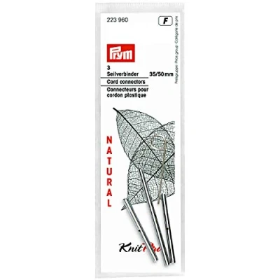 Immagine di Prym Connettore Corda per Aghi Naturali 35/50 mm Ferro da Maglia Circolare, Ottone, Multicolore