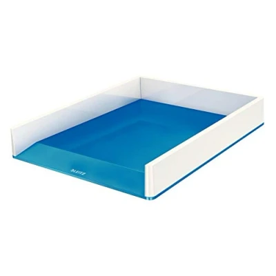 Immagine di Leitz Wow Duo Colour 53611036 Set di 4 vassoi per lettere, colore: Blu