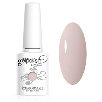 Immagine di Vishine Smalto Semipermente per Unghie in Gel UV LED Smalti Colori Soak Off Manicure e Pedicure 8ml 1pzs Nude #1345