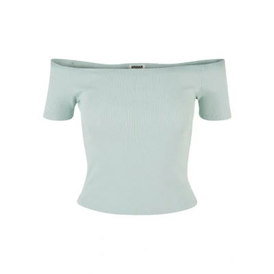 Immagine di Urban Classics OFF Shoulder Tshirt basic, Donna, Taglia: Medium, Frostmint