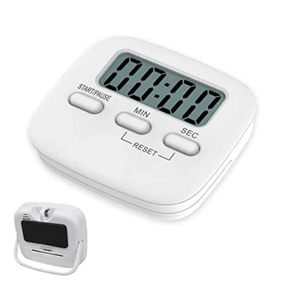 Immagine di ILantule Timer da cucina Digitale,Timer Multifunzione con Supporto/Magnetico/Buco, Di Cottura Per Minuti grande schermo LCD,per al Forno, Cucina, Studio