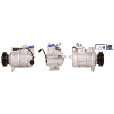 Immagine di LUCAS ACP838 Compressore Aria Condizionata PAG 46 R 134a con guarnizioni VOLKSWAGEN: Transporter 5 Bus, Multivan (7HM,