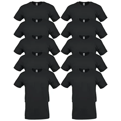 Immagine di Gildan T shirt in cotone Heavy, modello G5000, Uomo, Nero, XL