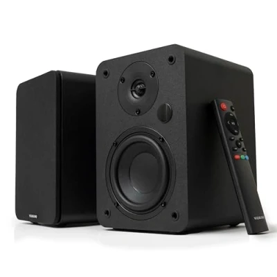 Immagine di VULKKANO A4 ARC Cassa Amplificata con Woofer da 4&quot;, Bluetooth 5.0, HDMI ARC, Optica, RCA, USB, Uscita Subwoofer, Casse Monitor Design Elegante