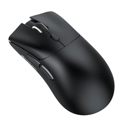 Immagine di ATTACK SHARK mouse R1 SUPERLIGHT 59g, sensore da gioco PixArt PAW3311, wireless/cablato BT/2.4G, 6 DPI regolabili fino a 18000, batteria 65 ore (Nero)