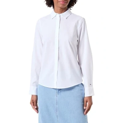 Immagine di Tommy Hilfiger Regular Camicia, Donna, Taglia: 42, Optic white