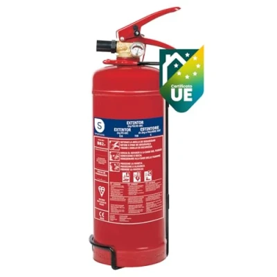 Immagine di Smartwares FEX 15122 Estintore Tipo di Fuoco ABC, Rosso, 2 kg (a polvere)