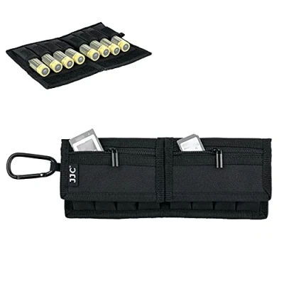 Immagine di JJC Custodia per batteria Tasche 8 pezzi 18650 e scheda di memoria schede SD SDHC SDXC