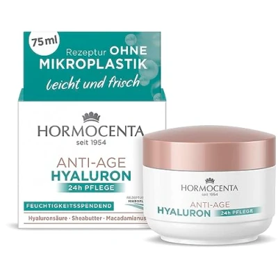 Immagine di Hormocenta Anti Age Hyaluron 24h cura 75 ml Idratante 24 ore di con acido ialuronico, burro karitè e olio macadamia (1 x ml)
