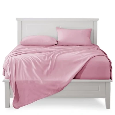 Immagine di FARFALLAROSSA Lenzuola Singolo Completo, Materiale 100% Puro Cotone, e 1 Federa da Letto, Biancheria Letto Made In Italy, rosa