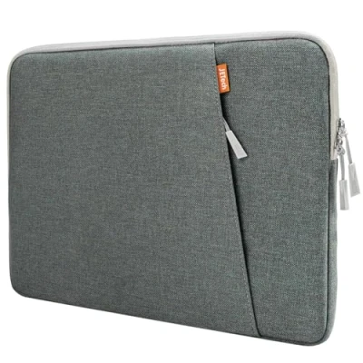 Immagine di JETech Borsa per PC da 13,3 Pollici MacBook Air/Pro, 14 Pro M4 / M3 M2 M1 2021 2024, 13 13,6 Laptop Notebook, Impermeabile Sleeve Antiurto Caso con Tasche (Grigio)
