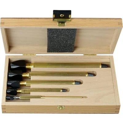 Immagine di KD89 Horotec MSA02.027 Mandrini in ottone, 4 teste quadrate e 1 testa rotonda, ottone