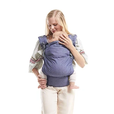 Immagine di BOBA X Marsupio Neonato Portabebè Regolabile Ergonomico Zaino Porta Bimbo e Bebè (Chambray)