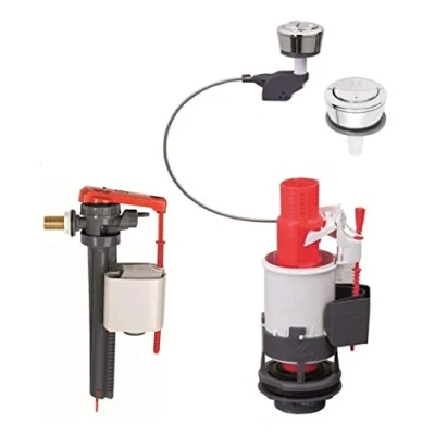 Immagine di Wirquin MW2 Kit Cavo Meccanismo di Risparmio Acqua Doppio Valvola Filetto +Jollyfill Ingresso Galleggiante 3/8 Ottone
