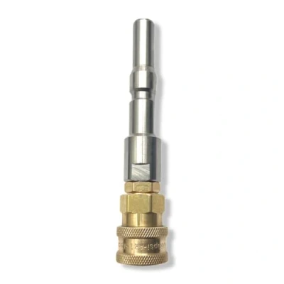 Immagine di M&amp;M Smartek attacco rapido a baionetta da 1/4&quot; per idropulitrici come compatibile con Kärcher lancia schiuma in ottone (per Nilfisk Neptune KEW #8)