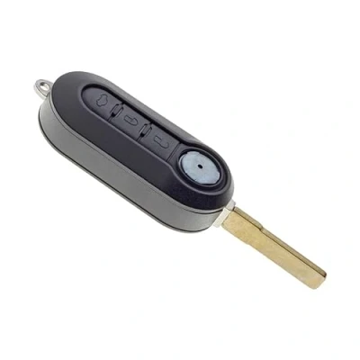 Immagine di JONGO Guscio Chiave con Lama Compatibile Fiat 500, 500L, Bravo, Doblo, Panda, Punto, Stilo Custodia Plip Macchina Telecomando 3 Pulsanti