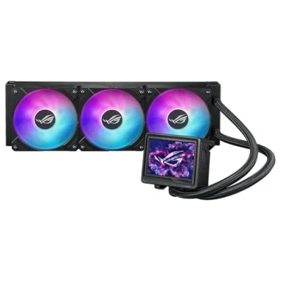 Immagine di ASUS ROG Ryujin III 360 ARGB Extreme, Dissipatore a Liquido All In One con Pompa Emma Gen8 V2, Tre Ventole RGB per un Elevato Flusso d&#039;Aria, Schermo LCD da 3,5&quot; Monitoraggio, Nero