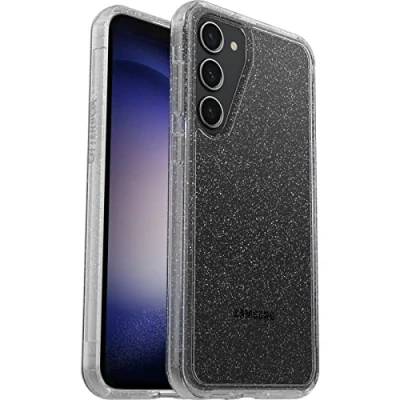 Immagine di Otterbox Cover per Samsung Galaxy S23+ Symmetry Clear, resistente a shock e cadute, sottile, testata 3x MIL STD 810G, protezione antimicrobica, Stardust/Trasparente