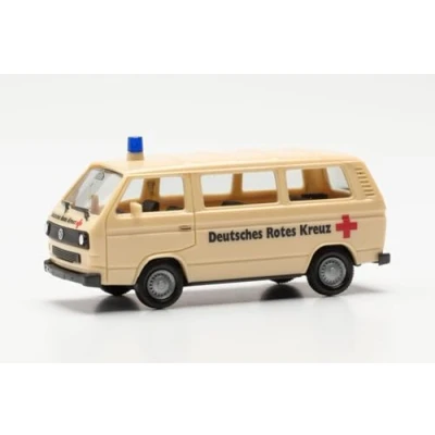 Immagine di Herpa modello di auto VW T3 Bully &quot;Deutsches Rotes Kreuz&quot; (Herpa BASIC), in scala 1:87, pezzo da collezione, tedesco, statuetta plastica