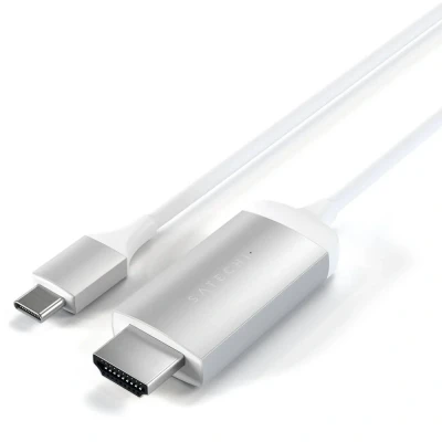 Immagine di Satechi USB C® / HDMI Cavo Spina A, 1.8 m Argento ST CHDMIS UHD 4K;