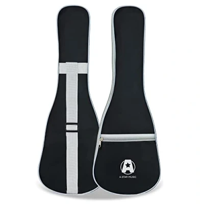 Immagine di A Star Custodia imbottita per ukulele soprano con tasca zip e tracolla