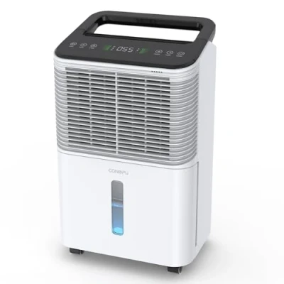 Immagine di CONOPUPlus Deumidificatore 16L/giorno, Casa Silenzioso, Controllo Centrale Intelligente, Modalità AUTO, Indicatore di Umidità, Timer 24H, Portatile, Più Potente