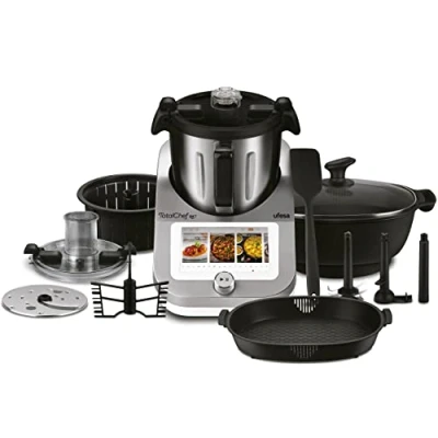 Immagine di Ufesa TotalChef RK7 Robot da Cucina Intelligente Multifunzione, WIFI, Controllo Via App, 30 Funzioni, 4.5 L, Touch Screen 7 pollici, Bilancia Integrata, Ricettario Interattivo