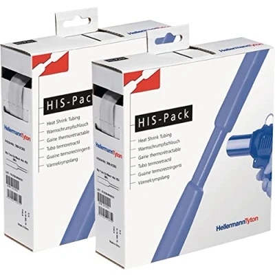 Immagine di HellermannTyton 300 30953 Termoretraibile senza colla Trasparente 9.50 mm 4.70 Restringimento:2:1 5 m