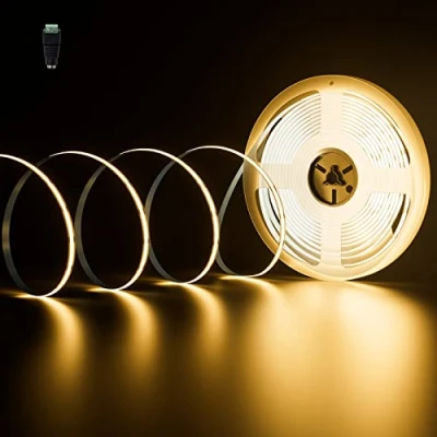 Immagine di PAUTIX Striscia LED COB Bianco Caldo 2700K,10m 4800LEDs,DC24V flessibile Nastro CRI90+ Strip light per Progetto Illuminazione Fai da Te Cucina Camera Letto(alimentatore non incluso)