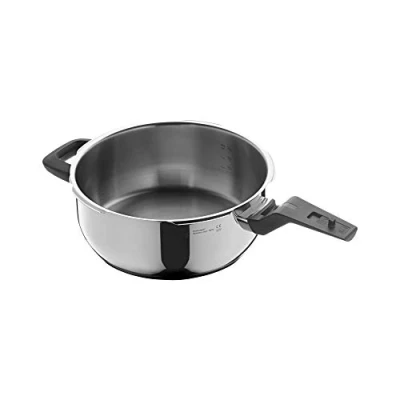 Immagine di WMF Perfect Premium Padella per arrosto rapido, 3 l, senza coperchio, 22 cm, in acciaio INOX Cromargan lucido, a induzione