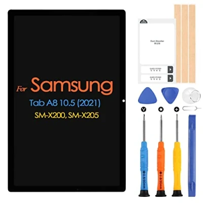 Immagine di LCD Schermo per Samsung Galaxy Tab A8 2021 SM X200 X205 10,5 Pollici Display, Sostituzione Touchscreen Digitazer Assembly con Riparazione Kit