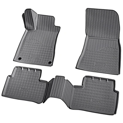 Immagine di Recambo tappetini in gomma 3D compatibili con Mercedes Classe A W177 dal 2018 &gt; auto su misura bordo nero