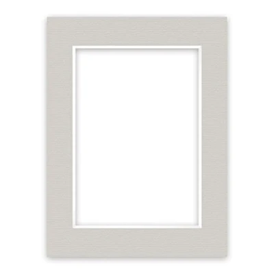 Immagine di nielsen Conservation Passepartout 1,5 mm, formato esterno 30x40 cm per immagini DIN A4, grigio ghiaia con struttura