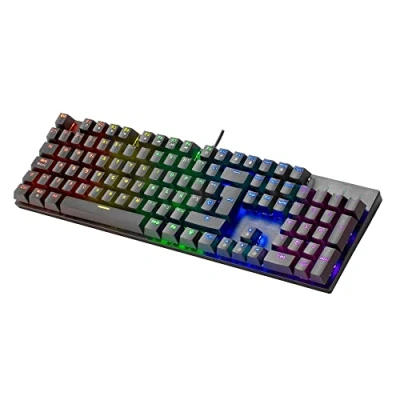 Immagine di Mars Gaming MK422 Nero, Tastiera Meccanica RGB, Antighosting, Switch Meccanico Blu, Lingua Francese