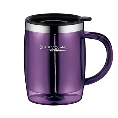 Immagine di ThermoCafé 4059.245.035 Tazza da caffè termica 350 ml, con manico, in plastica, colore: Lilla