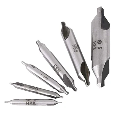 Immagine di 6Pz 1/1,5/2/2,5/3/5mm 60 Gradi Centro Drill Set Acciaio HSS Tornio Svasatore Bit