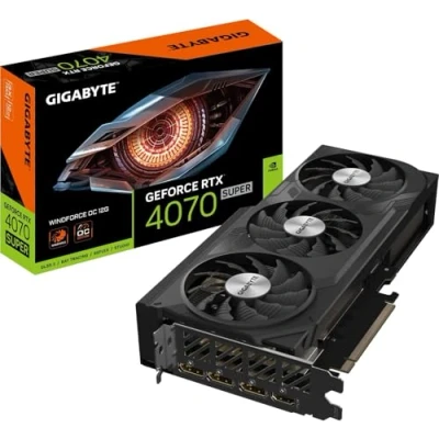 Immagine di Gigabyte Scheda grafica Nvidia GeForce RTX 4070 Super WINDFORCE OC 12 GB GDDR6X RAM PCIe x16 HDMI ™, DisplayPort Con overclocking