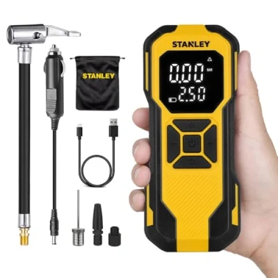 Immagine di STANLEY SXIF0101 Compressore a batteria 10 bar Spegnimento automatico, Display digitale, incl. 1 batteria, con funzione powerbank
