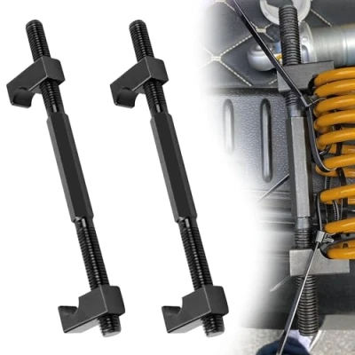 Immagine di momgyaamz Smonta Molle Ammortizzatori, Attrezzi per Moto, Compressore Ammortizzatori Attrezzatura, Comprimi e Tuning Molla Cuscinetti Accessori, 2 Pezzi
