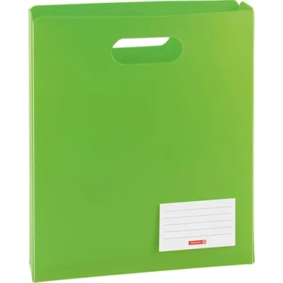 Immagine di Fontana 104163552 Quaderno Box Fact.PP, 25 x 31 5 cm, aus transluzente Pellicola di Polipropilene per A4 e veloce Cucitrice, apertura sul lato superiore, Verde/Kiwi