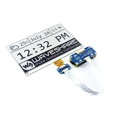 Immagine di IBest 7.5inch E paper Display HAT Module 800x480 Resolution 3.3V/5V Two Color ink epaper Screen for Raspberry Pi/Jetson Nano/Arduino/STM32 Support Full Refresh, SPI Interface