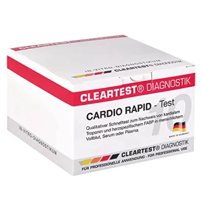 Immagine di Servoprax Cleartest Cardio Rapid 119729.1 Kit di test diagnostici per infarto 20 minuti dopo il primo sintomo, 10 pezzi