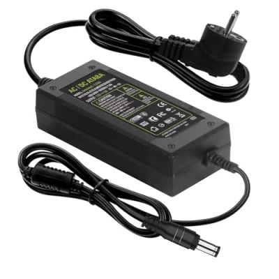 Immagine di HOUHUI Adattatore di Alimentazione da 12 V, 6 A, AC 100 240V Fino a DC Volt Amp 72 W per Strisce LED, TV DVD LCD Monitor Radio Fotocamera 5,5 x 2,5/2,1 mm